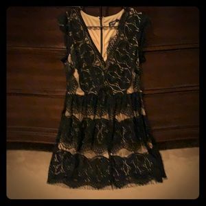 Classy black cocktail dress